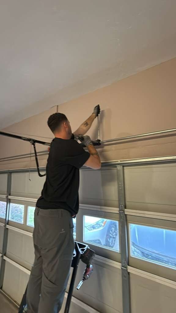 Garage door repair work